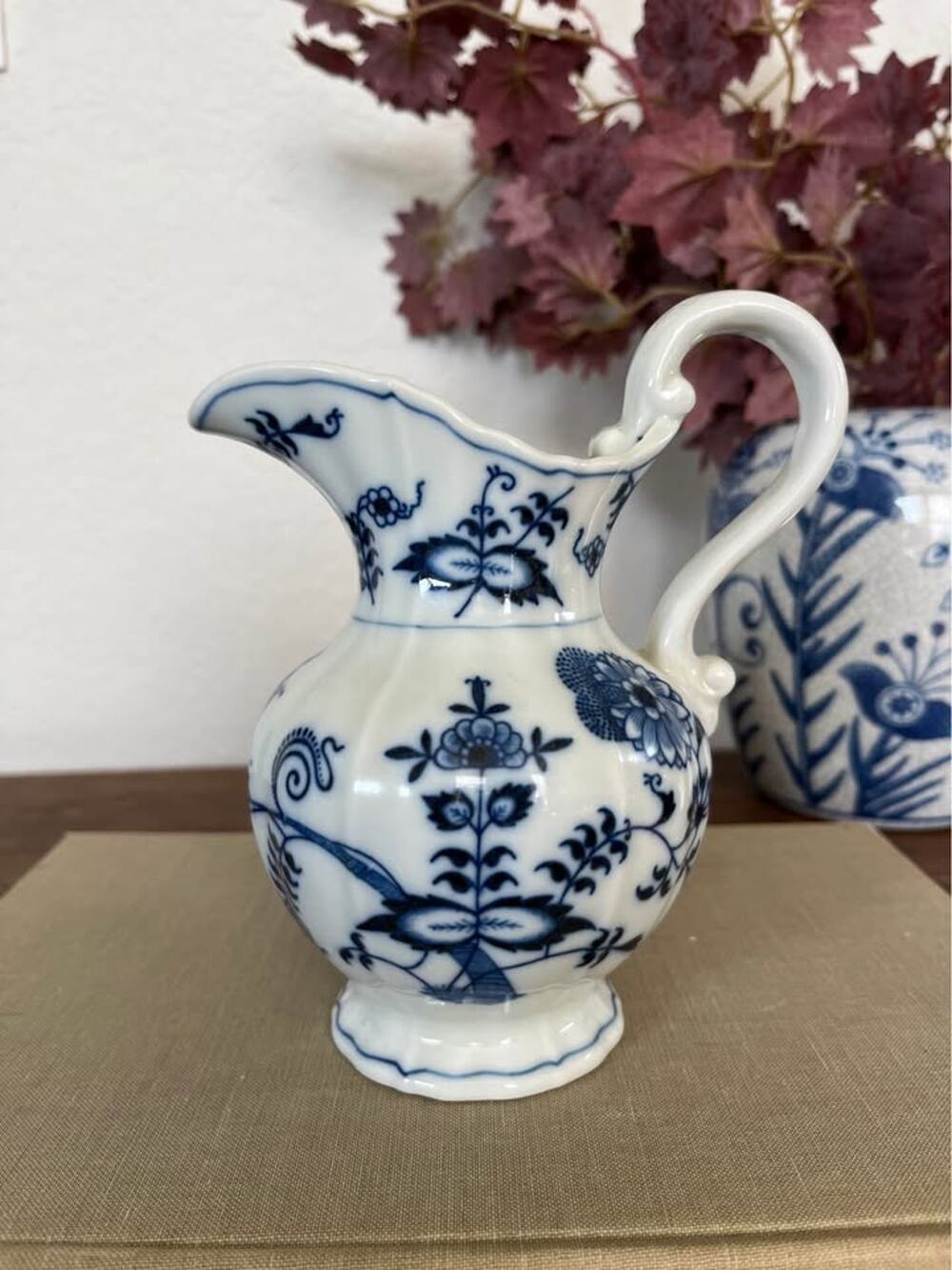 Vintage Blue Danube Japan porcelain creamer pitcher
